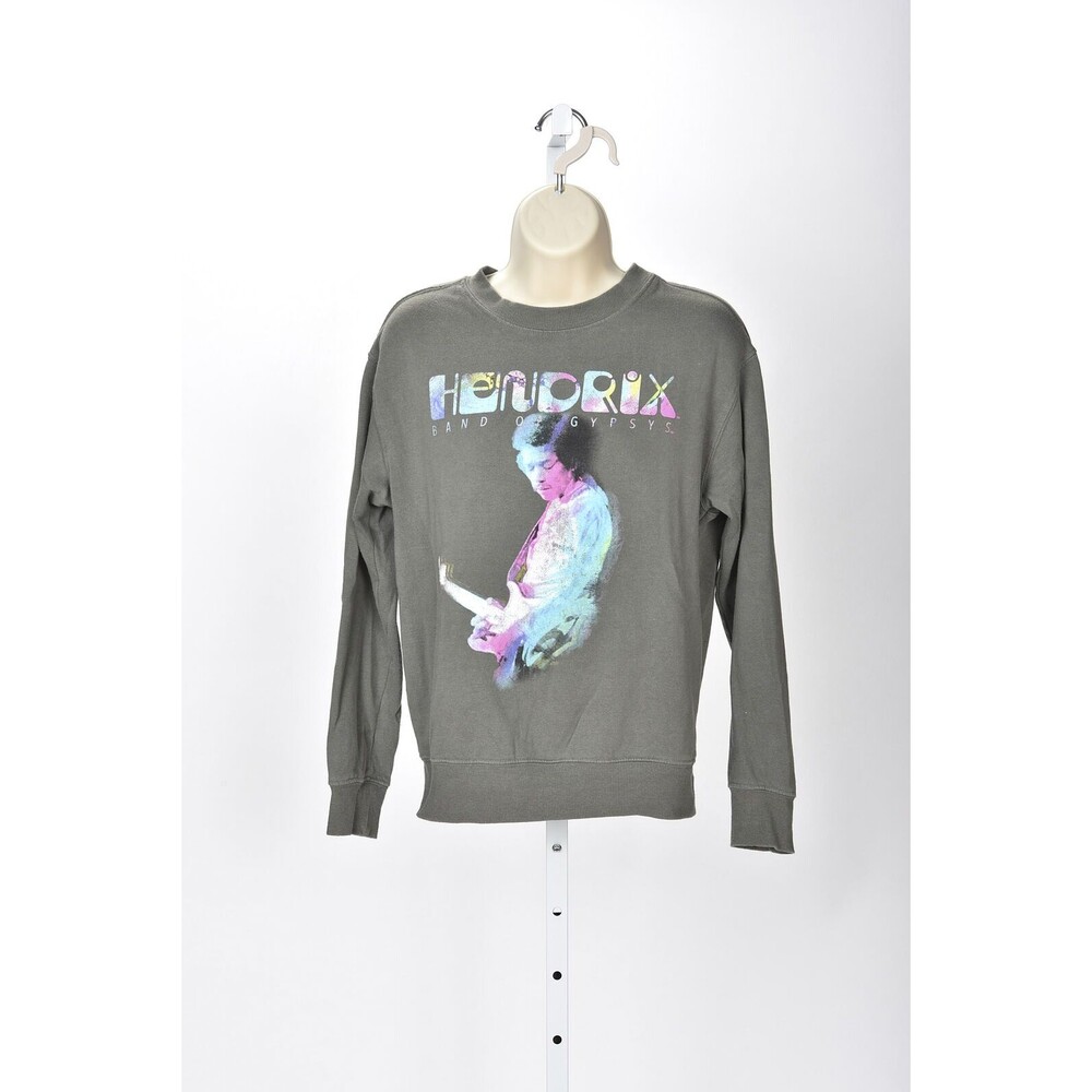 Authentic Hendrix Grey Pull Over Band of Gypsys Crew Neck Sweatshirt